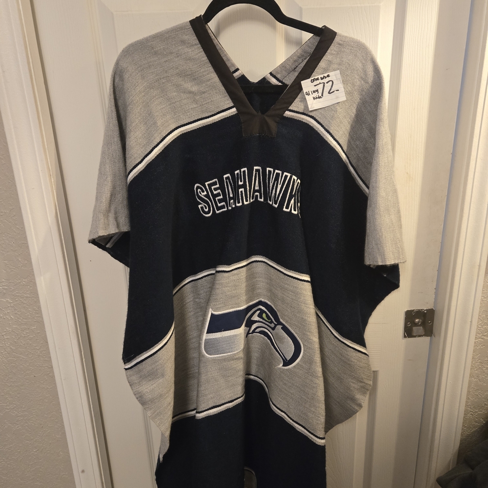 UNISEX SEAHAWK PONCHO NEVER WORN!!!!!